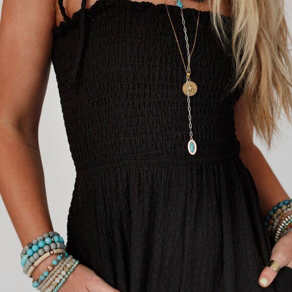 New! THREE BIRD NEST Perfect Timing Textured Jumpsuit Black Size X-Large - Picture 5 of 5